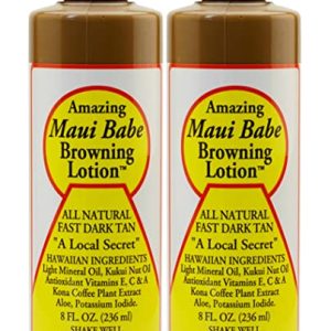 Maui Babe Tanning Lotion 8oz Two Pack for Sun-Kissed Skin