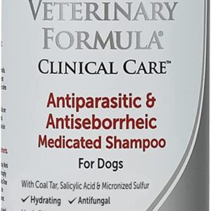 16 oz Medicated Dog Shampoo for Antiparasitic and Antiseborrheic Skin Health