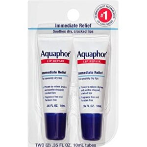 Aquaphor Lip Repair Balm 0.35 oz for Dry Chapped Lips Relief