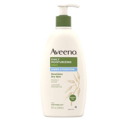 Aveeno Sheer Hydration Dry Skin Moisturizing Body Lotion 12 fl oz Bottle