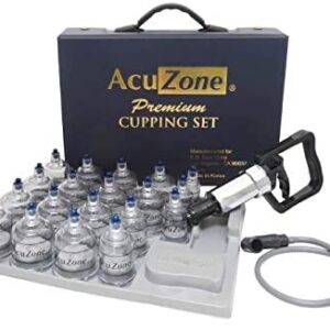 19-Piece Premium Glass Cupping Therapy Set for Effective Healing Sessions