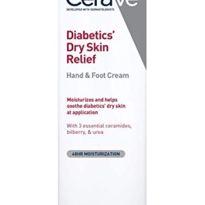 CeraVe Diabetic Dry Skin Relief Hand and Foot Cream 3 Ounce New