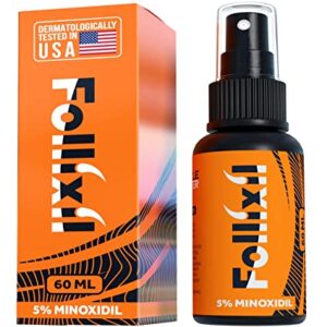 FOLLIXIL 5% Minoxidil Hair Growth Lotion Serum 60ml for Thinning Hair