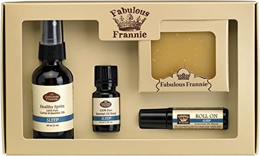 Frannie Wellness Sleep Kit with Natural Pure Essential Oils for Relaxation and Sleep Support 8ml