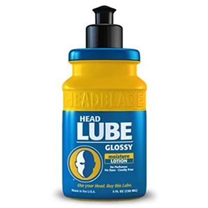?HeadBlade HeadLube Glossy Aftershave Moisturizer (5 oz) ? Shiny, Grease-Free?
