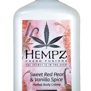 Hempz Sweet Red Pear & Vanilla Holiday Body Creme 8 fl oz