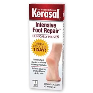 Intensive foot repair treatment by Kerasal.