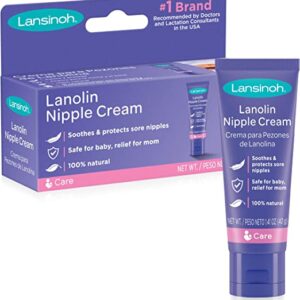 Lansinoh Nipple Cream 1.41 oz Tube for Soothing Sore and Cracked Nipples