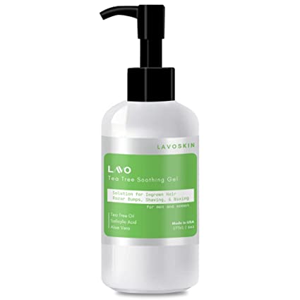LAVO Tea Tree Gel Ingrown Hair Treatment and Razor Bump Remover 4 oz