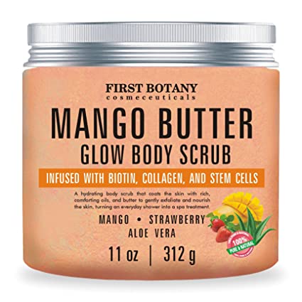 Mango Biotin Body Scrub with Butter Exfoliator