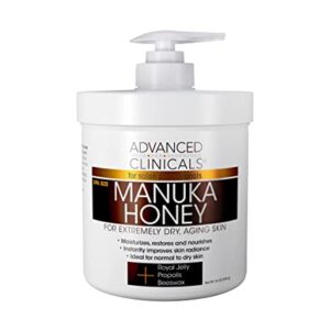 Premium Manuka Honey Cream 250g for Extremely Dry and Cracked Skin Relief