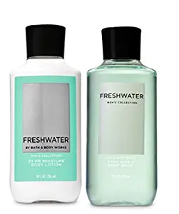 Men's Freshwater Body Wash and Lotion Gift Set 8 oz Each