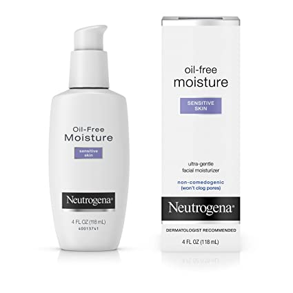 Neutrogena Oil-Free Sensitive Skin Moisturizer 3 oz Lightweight Hydration