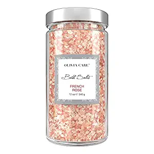 Olivia Care Pink Himalayan Bath Salts with French Rose