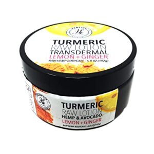 Organic Turmeric Hemp Lotion w/Lemon & Ginger