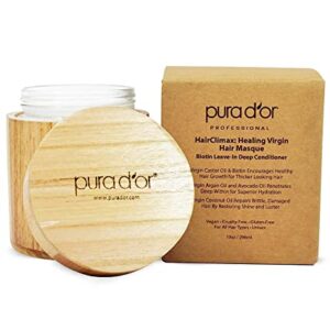 PURA D?OR Biotin Healing Hair Masque ? 10oz, Argan Oil