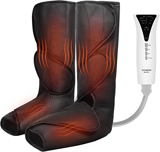 QUINEAR Leg Massager: Heat, Compression, Circulation, Muscle Relaxation