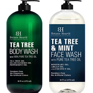 Tea Tree Body & Face Wash Bundle ? Acne Fighting