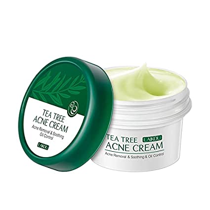Tea Tree Oil Acne Cream for Oily Skin 2 oz Gentle Formula