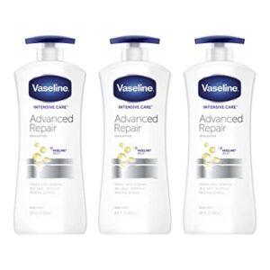 Vaseline Advanced Repair Lotion 20.3oz 3-Pack Fast 5-Day Skin Healing
