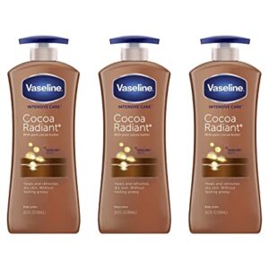 Vaseline Cocoa Radiant Moisturizing Lotion 20.3 oz 3 Pack Set