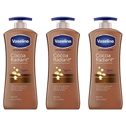 Vaseline Cocoa Radiant Moisturizing Lotion 20.3 oz 3 Pack Set