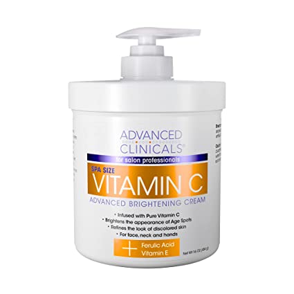 8 oz Vitamin C Face and Body Moisturizing Cream for All Skin Types