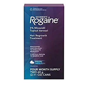 Women's Rogaine 5% Minoxidil Hair Thinning Foam Treatment 60 ml Bottle