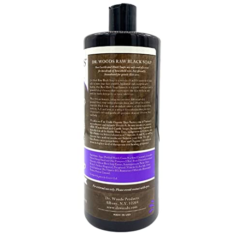 Natural African Black Soap Body Wash 32 oz Deep Cleansing Nourishing Formula - Image 2