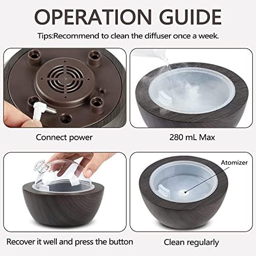 300ml Essential Oil Diffuser for Spa Room with Adjustable Mist Settings - Image 5