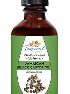 100% Pure Cold-Pressed Jamaican Black Castor Oil for Eczema Relief, 4 fl oz