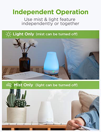 300ml Aromatherapy Essential Oil Diffuser with Spa Vapor Function - Image 4