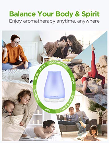 300ml Aromatherapy Essential Oil Diffuser with Spa Vapor Function - Image 7