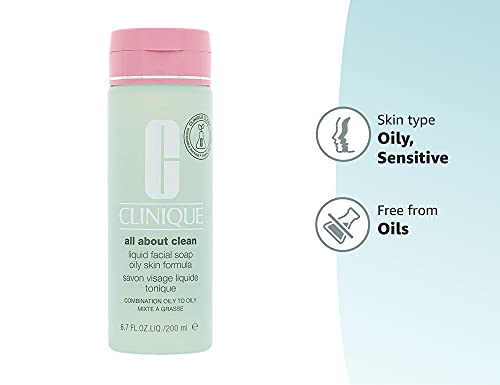Clinique All About Clean Liquid Facial Soap 6.7 fl oz Mild Cleanser - Image 11