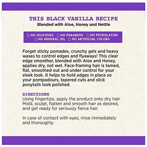 Secret Black Edge Control Hair Gel 4 oz for Smooth Edges and Flyaways - Image 3