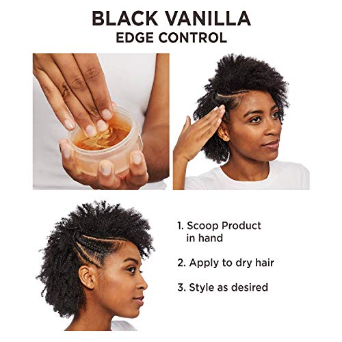 Secret Black Edge Control Hair Gel 4 oz for Smooth Edges and Flyaways - Image 5