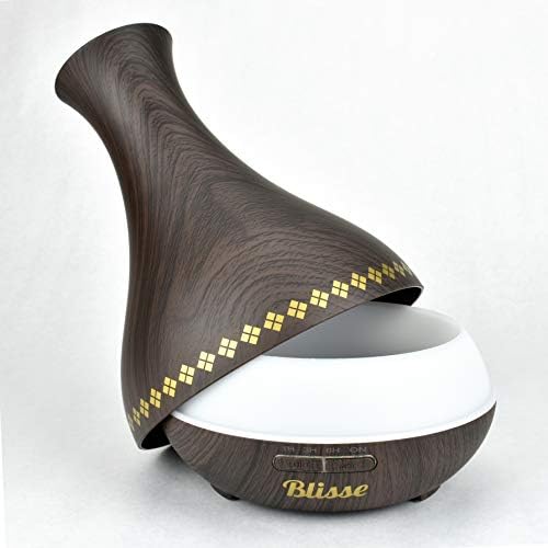400ml Wood Grain Vase Oil Diffuser - Image 2