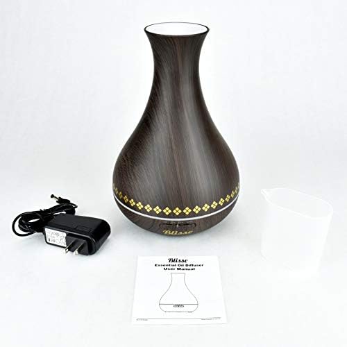 400ml Wood Grain Vase Oil Diffuser - Image 4