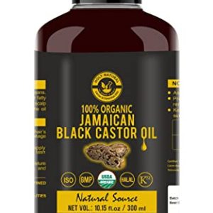 4 oz 100% Pure Jamaican Black Castor Oil Cold-Pressed for Hair and Skin