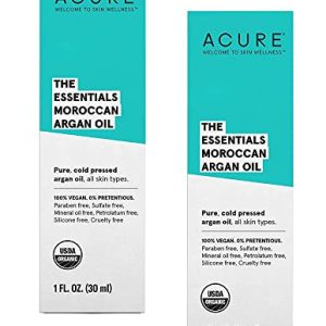 Acure Certified Organic Argan Oil for Nourishing Skin and Hair, 4 fl oz