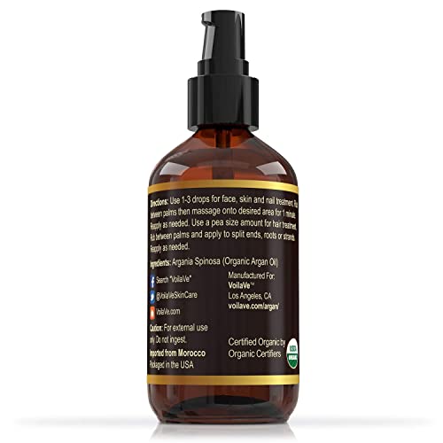 Trader Joe's 100% Organic Argan Oil 4 fl oz Virgin & Unrefined - Image 2