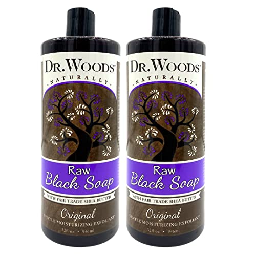Natural African Black Soap Body Wash 32 oz Deep Cleansing Nourishing Formula