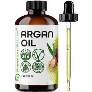 Pure Argan Oil 4 oz Bottle Natural Moisturizer for Dry Skin and Hair
