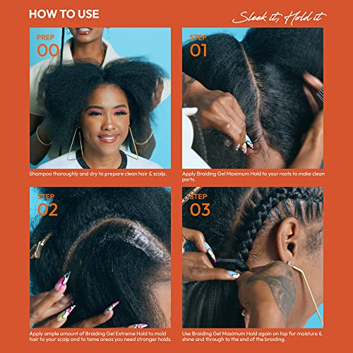 Extra Hold Hair Gel for Smooth, Sleek Styles - 4 Ounce Size - Image 4