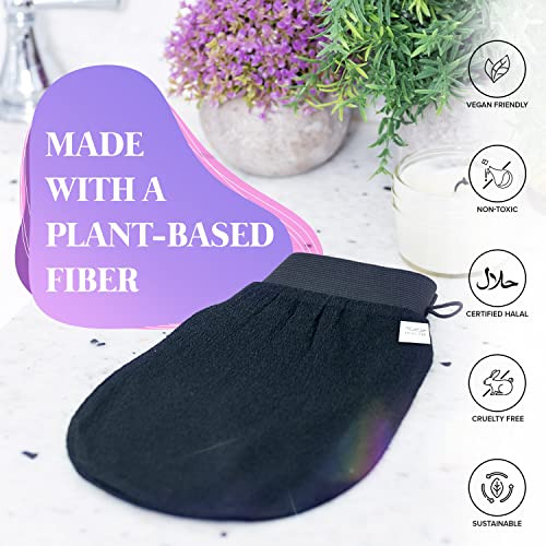 Exfoliating Korean body scrub mitt for smooth skin. - Image 4