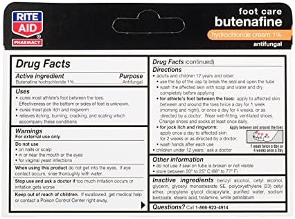 Athlete's Foot Cream 50g Prescription Strength Fast Relief - Image 2