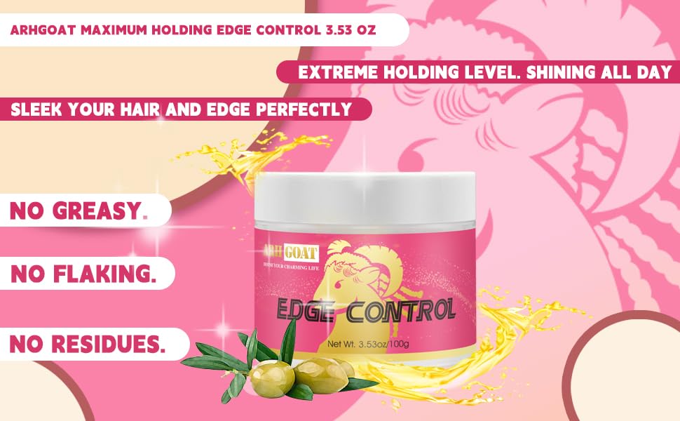 Adan Strong Hold Edge Control Gel 4 oz for Sleek, Defined Edges - Image 7