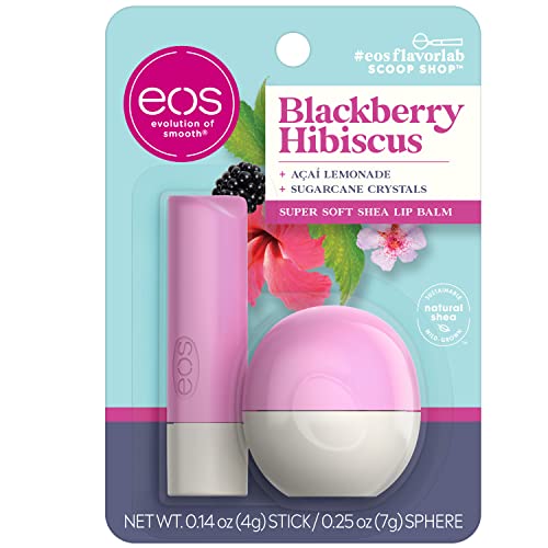 Black Eos Lip Balm Moisturizing Hydrating Balm for Smooth, Soft Lips