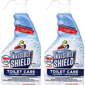Toilet spray for spotless results.