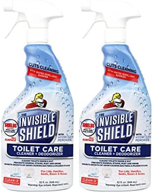 Toilet spray for spotless results.